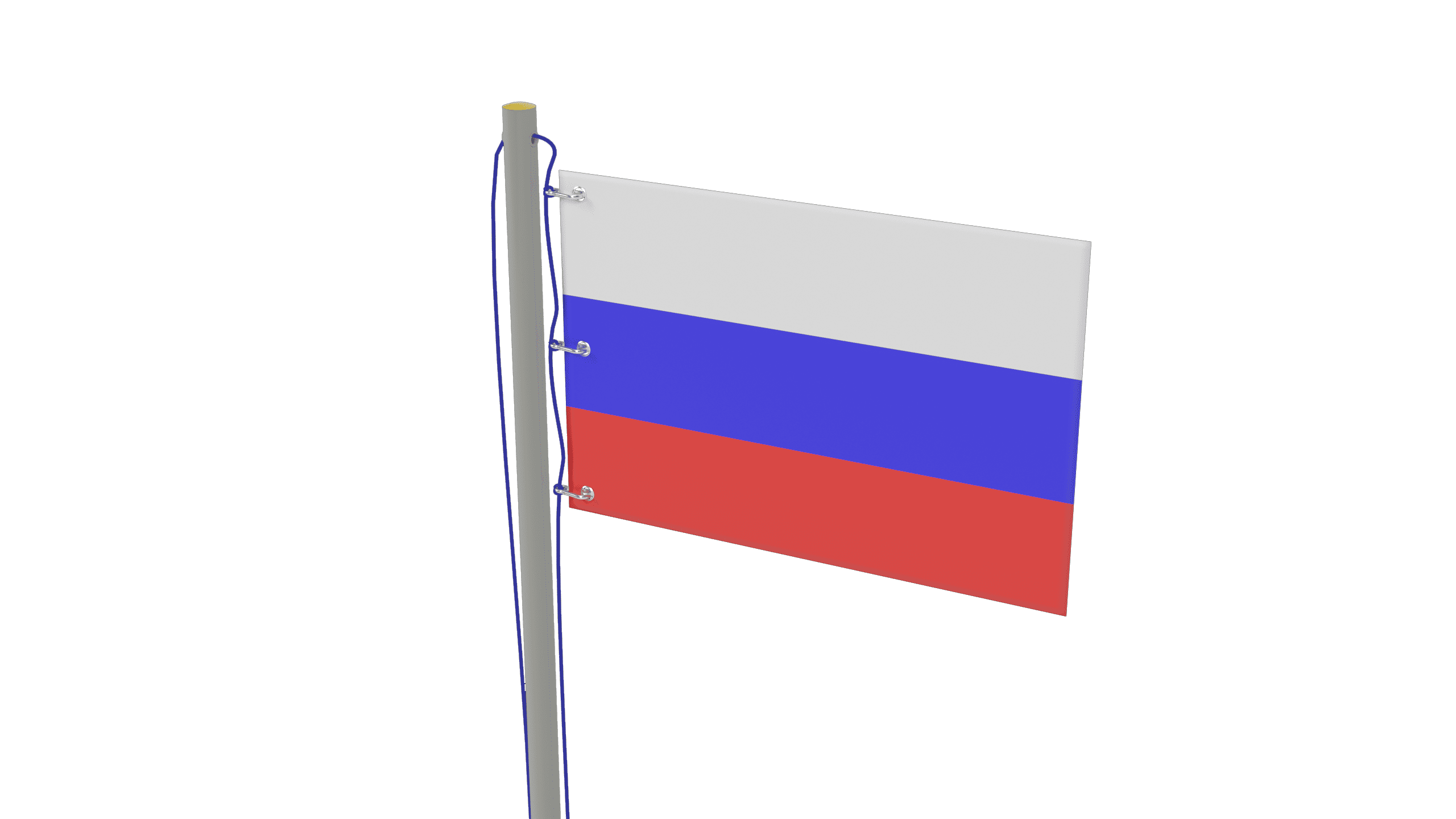 Флаг России стационарный с флагштоком